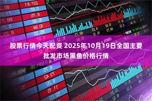 股票行情今天配资 2025年10月19日全国主要批发市场黑鱼价格行情